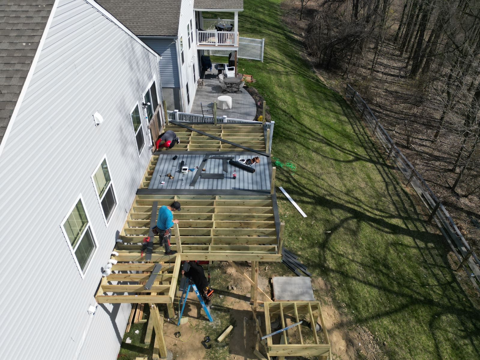 Deck construction before photo 3